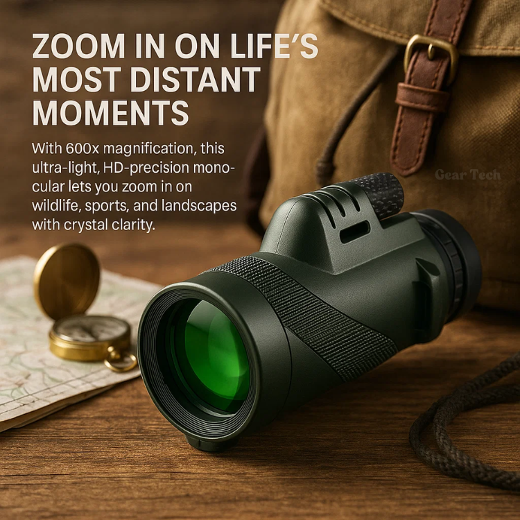 600x Magnification Monocular Telescope with HD Clarity