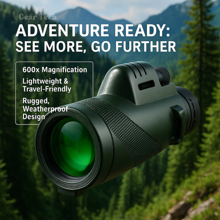 600x Magnification Monocular Telescope with HD Clarity