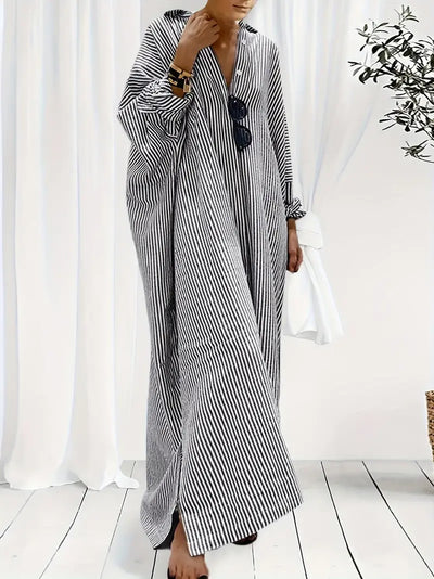 Anora - Striped Relaxed Dress
