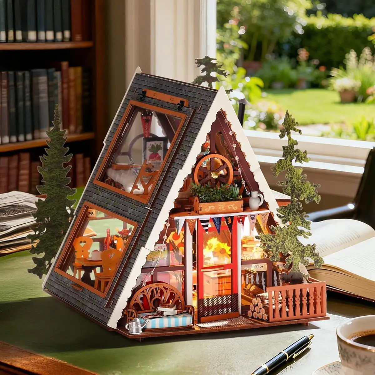 Rustic Dreamy Cabin Retreat Model Kit