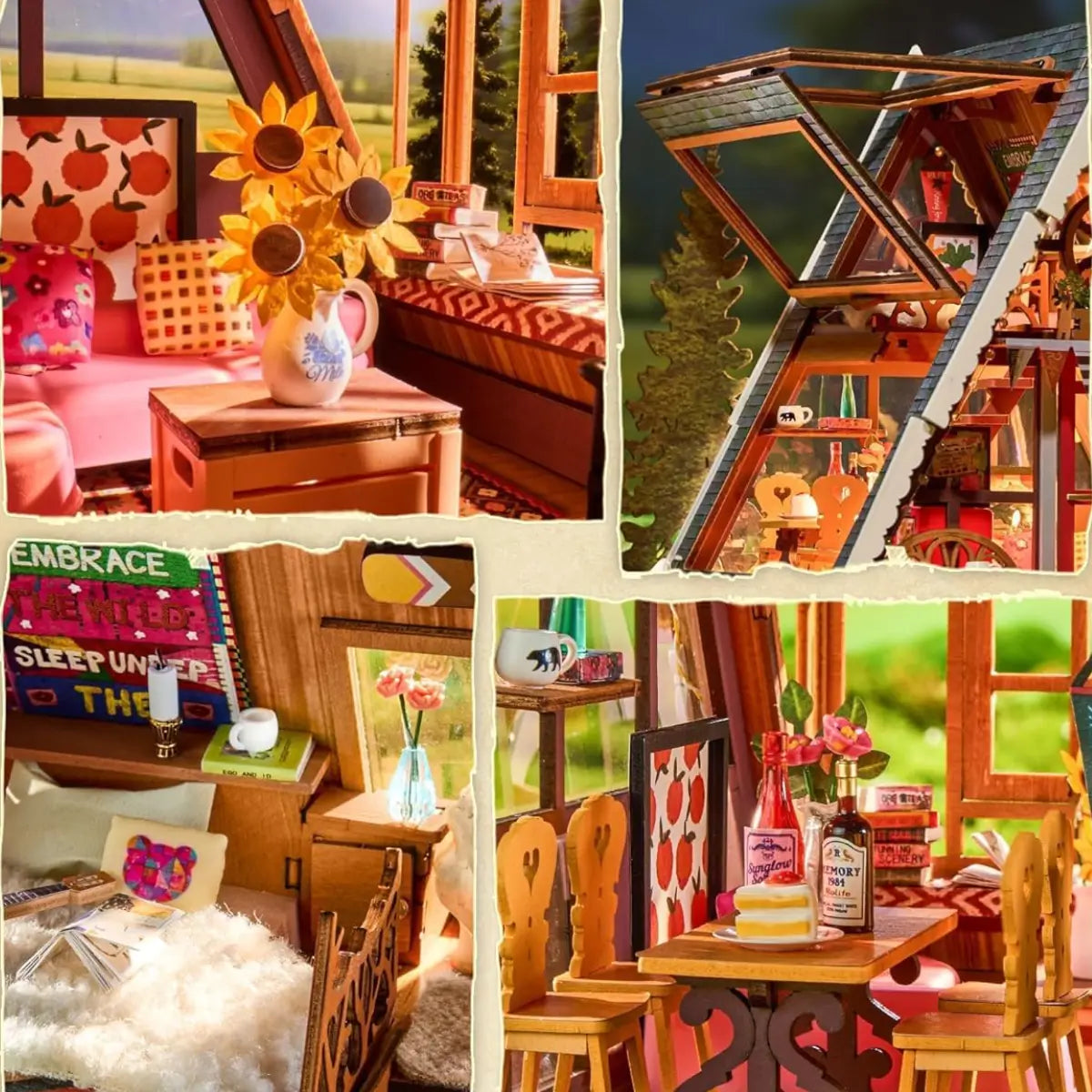 Rustic Dreamy Cabin Retreat Model Kit