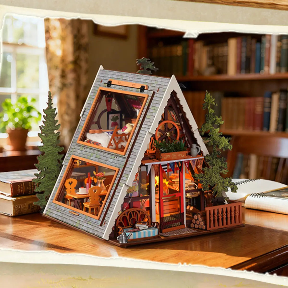 Rustic Dreamy Cabin Retreat Model Kit