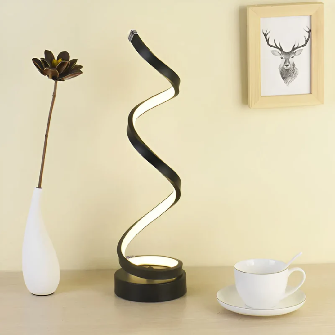 Dimmable Modern Spiral LED Table Lamp