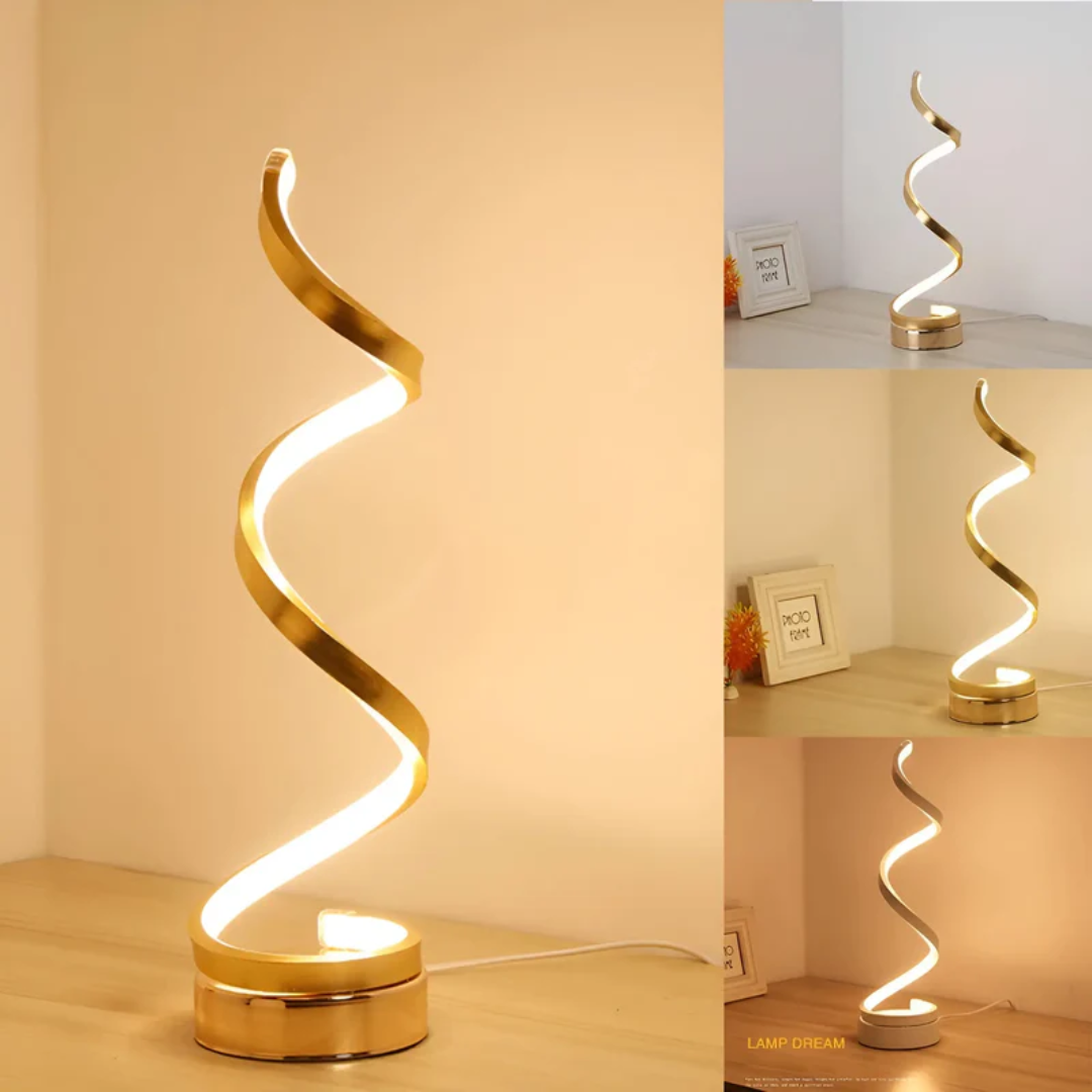 Dimmable Modern Spiral LED Table Lamp