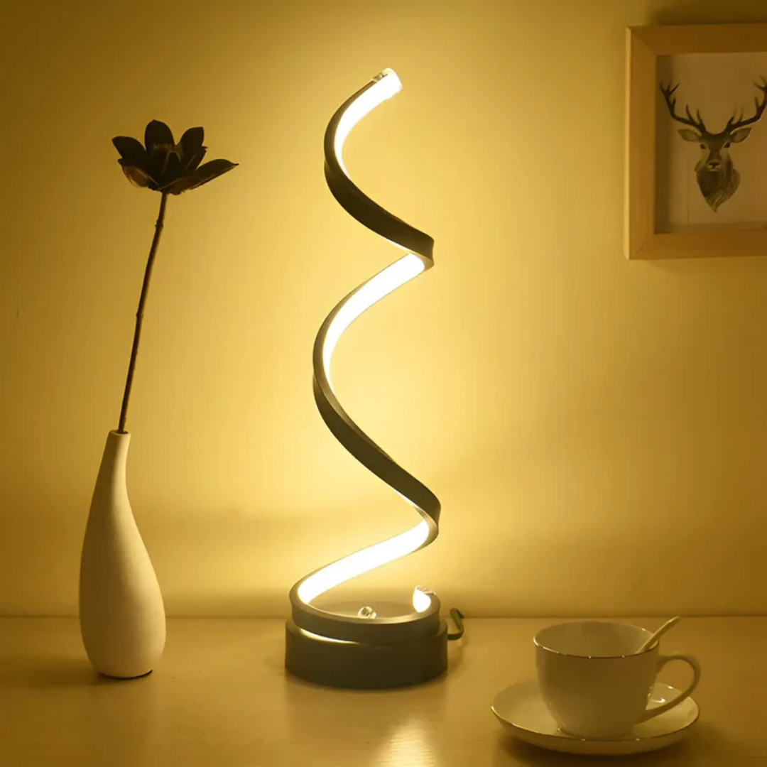 Dimmable Modern Spiral LED Table Lamp