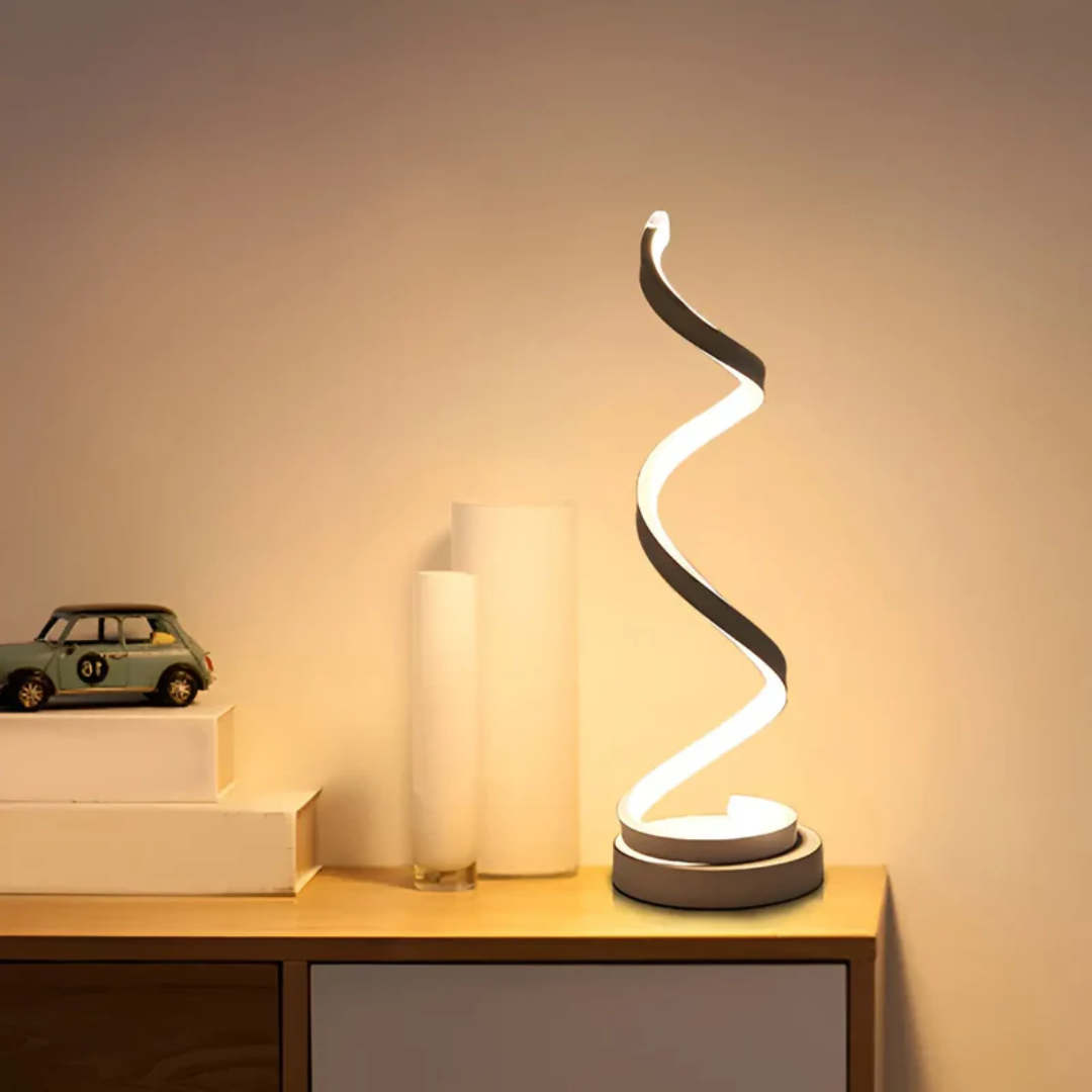 Dimmable Modern Spiral LED Table Lamp