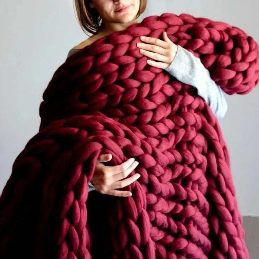Chunky XL 1000 Gram Wool Yarn for Soft Blankets
