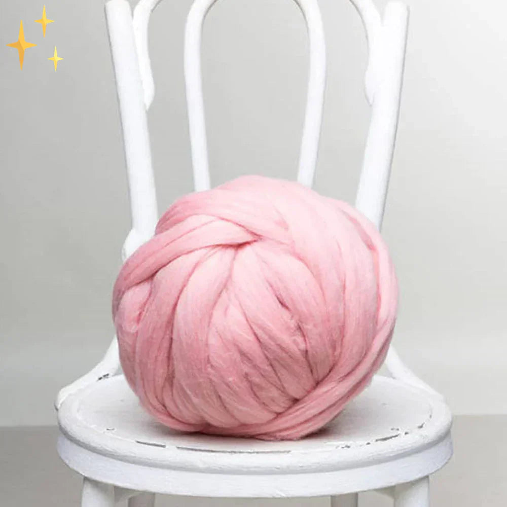 Chunky XL 1000 Gram Wool Yarn for Soft Blankets