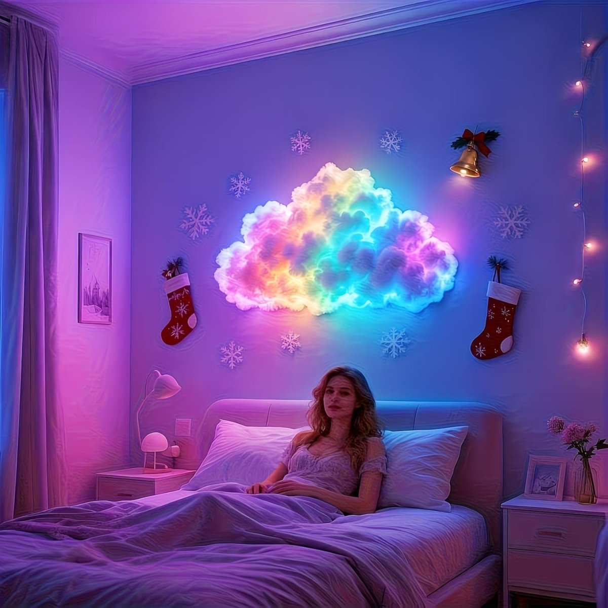 DIY RGB Cloud Wall Light with Customizable Design