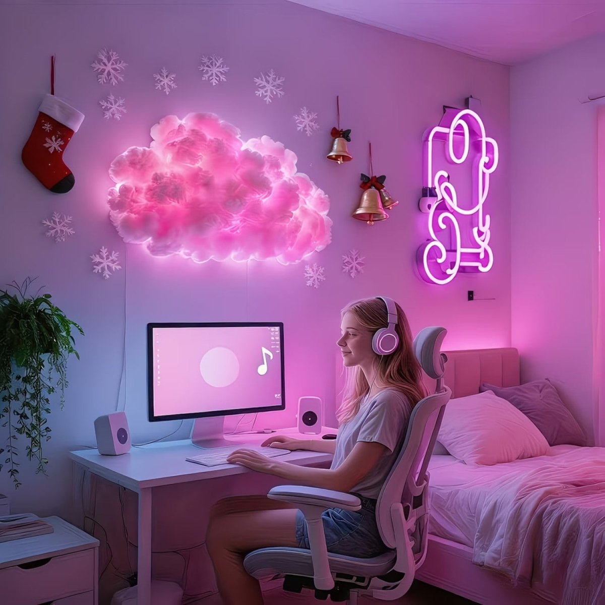 DIY RGB Cloud Wall Light with Customizable Design