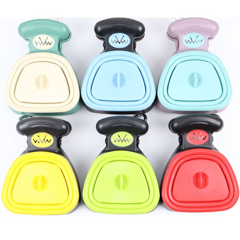 Foldable Dog Pooper Scooper with Waste Bag Compartment