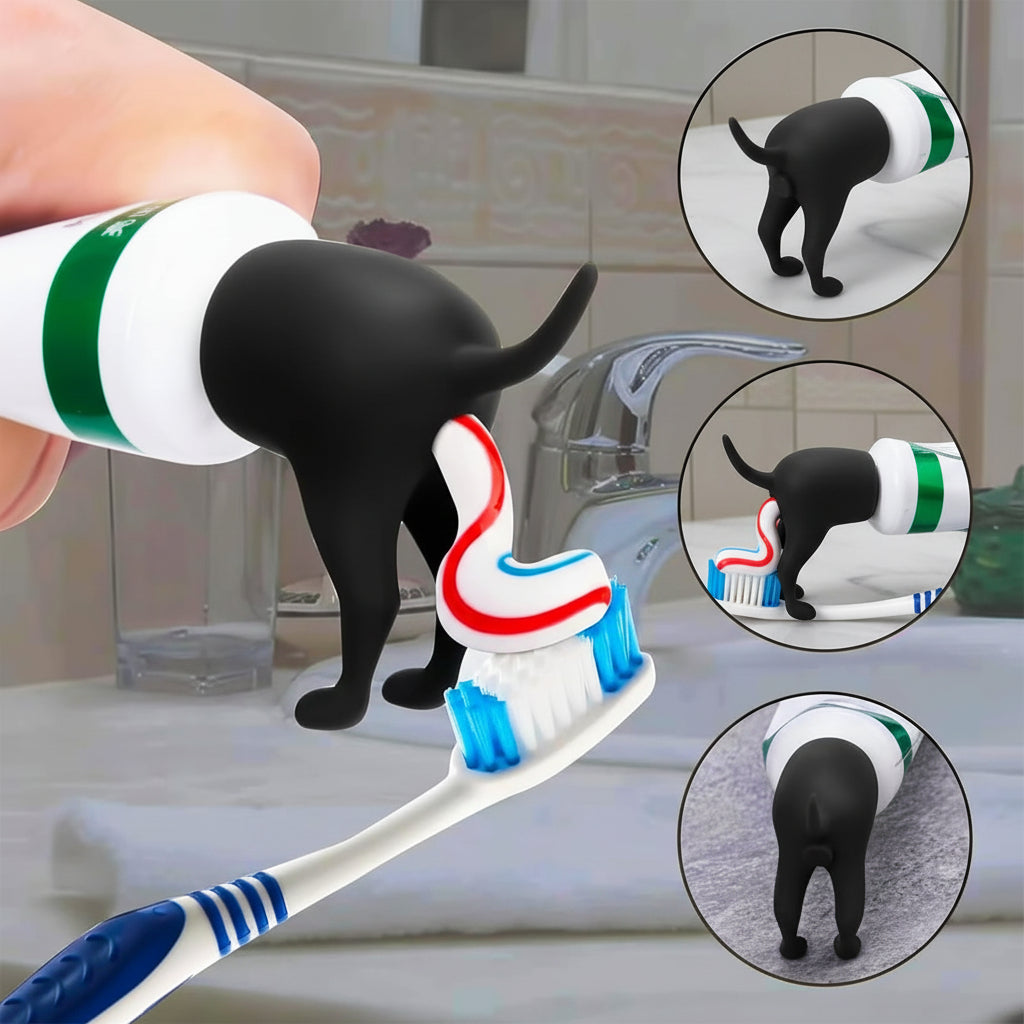 Dog-Shaped Toothbrush Holder for Kids Easy Application