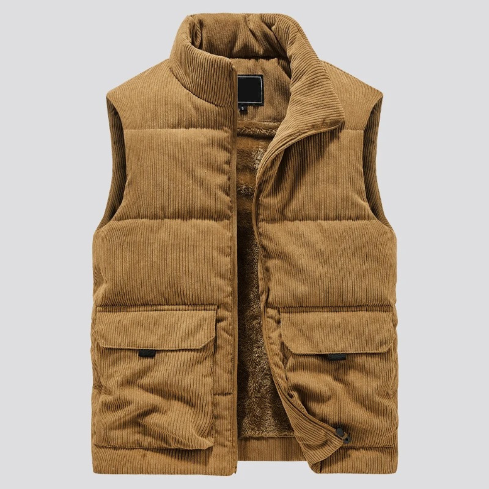 Slim Fit Down Puffer Vest with Pockets