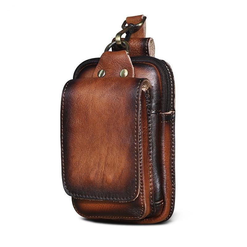 Genuine Leather Adjustable Belt Bag