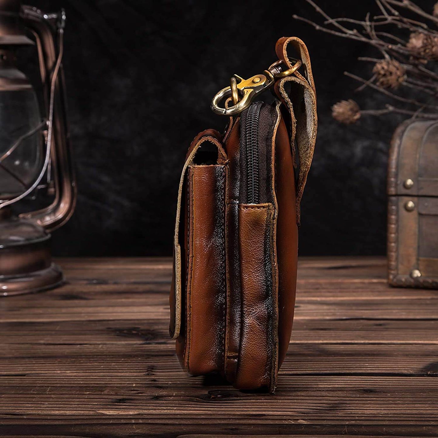 Genuine Leather Adjustable Belt Bag
