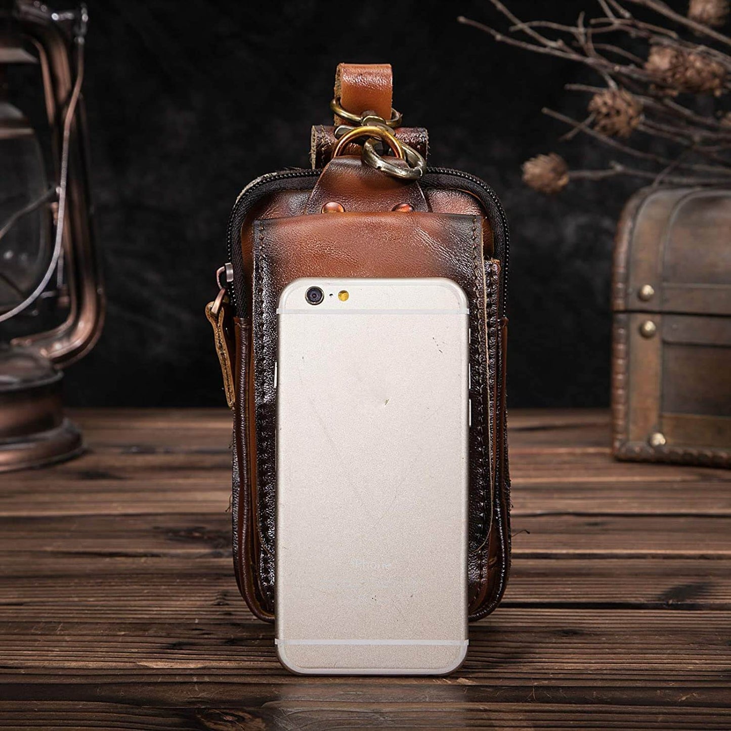 Genuine Leather Adjustable Belt Bag