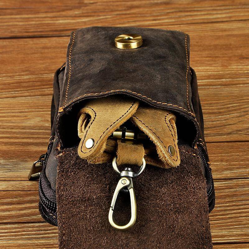 Genuine Leather Adjustable Belt Bag