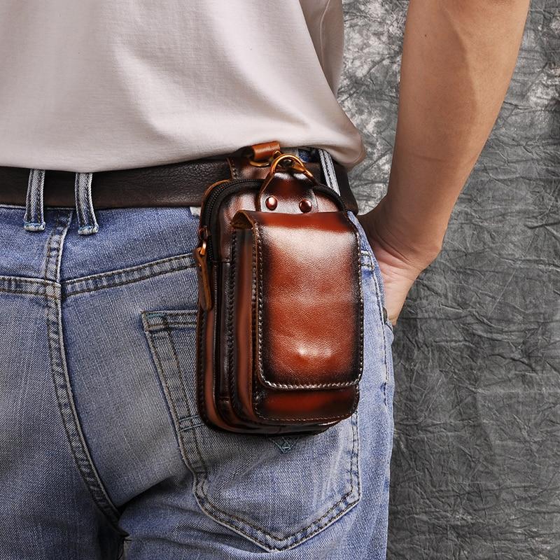 Genuine Leather Adjustable Belt Bag