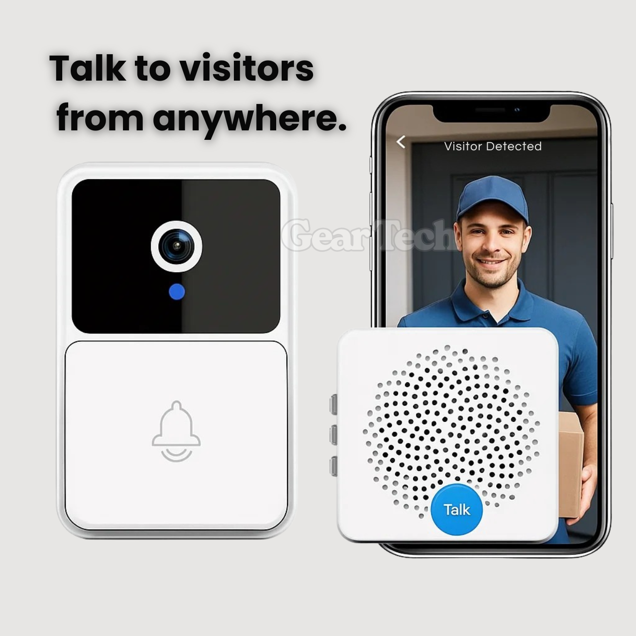 Smart Wireless Doorbell Camera with HD Video and Two-Way Audio