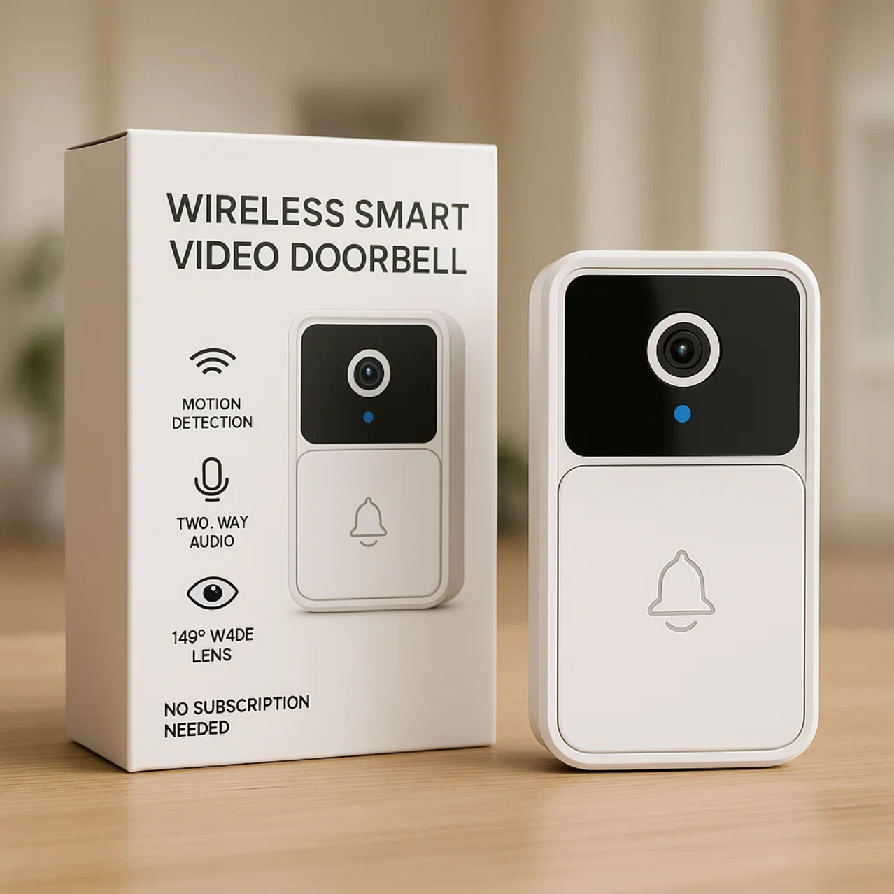 Smart Wireless Doorbell Camera with HD Video and Two-Way Audio