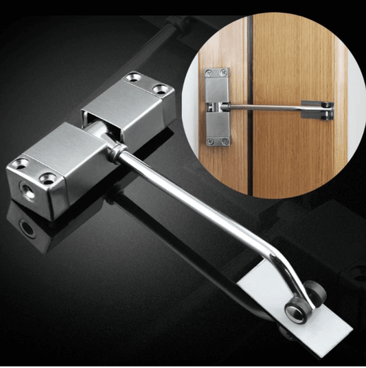 Adjustable Stainless Steel Automatic Door Closer for Up to 30 kg