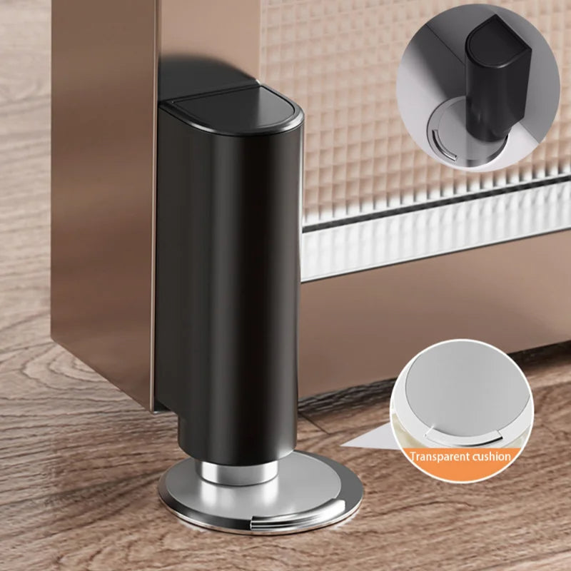 Magnetic Stainless Steel Door Stopper with Wall Protection