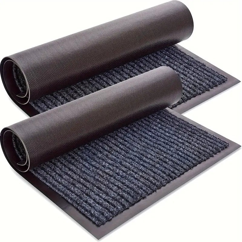 Durable Striped Non-Slip Door Mat