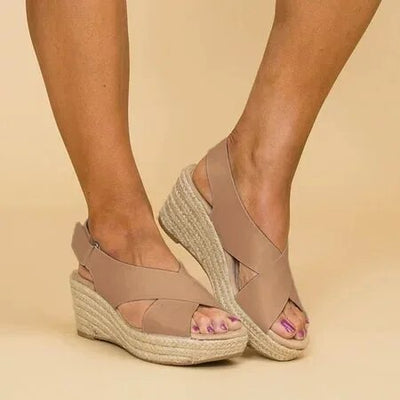 Nancy - Elegant Cross-Strap Sandals