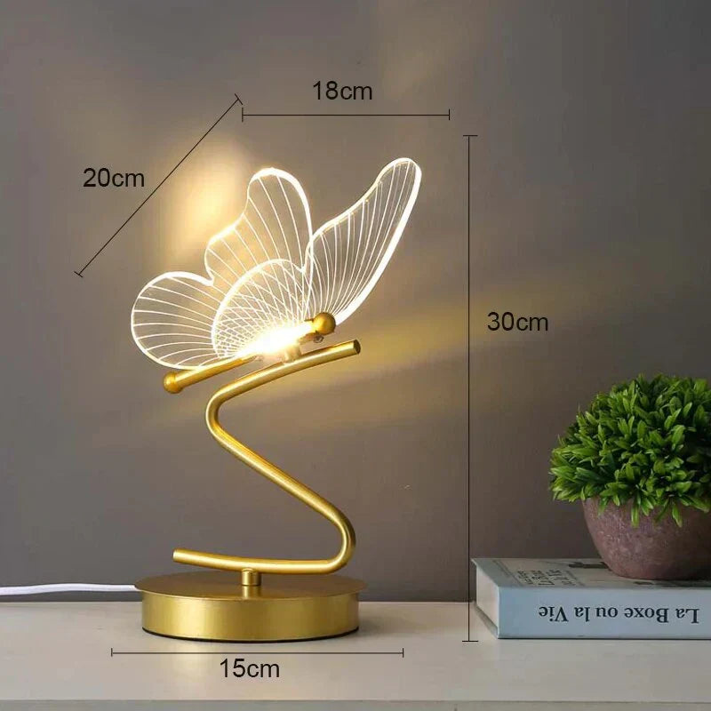 Elegant LED Butterfly Table Lamp