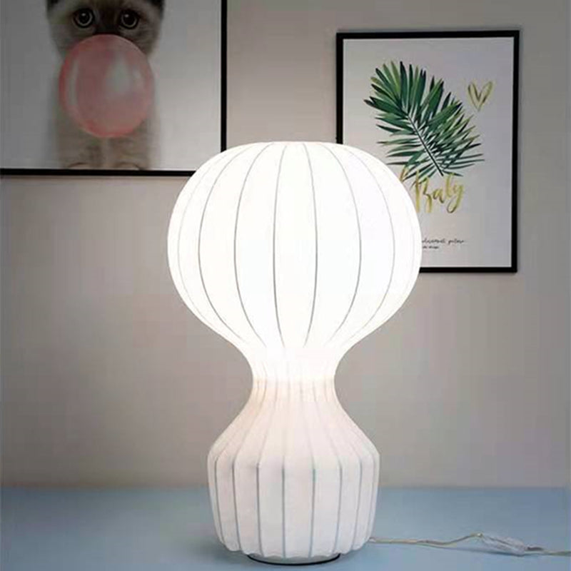Decorative Silk Balloon Table Lamp with Dimming LED Light