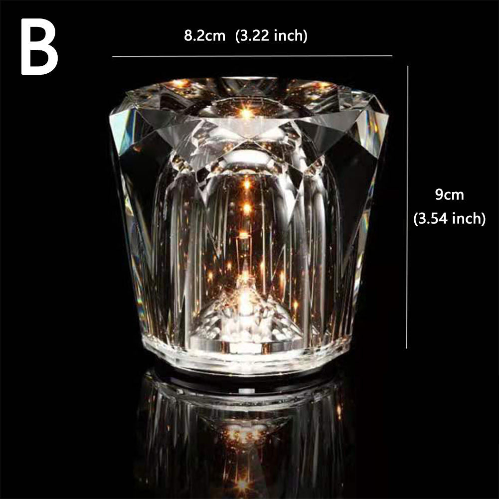 Wireless Crystal Table Lamp with LED Illumination