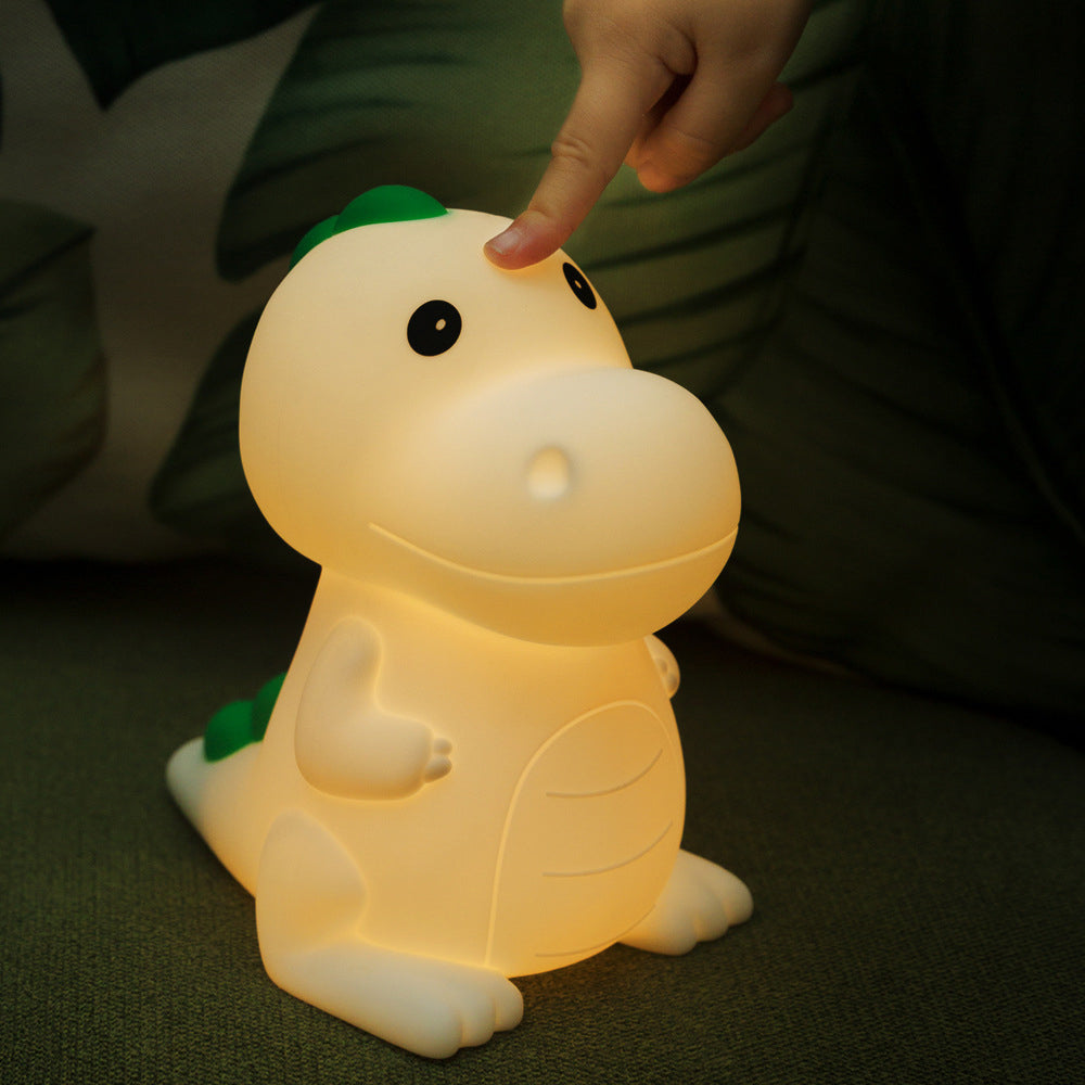 Cute Dinosaur LED Night Light for Kids - Rechargeable Color Changing Lamp