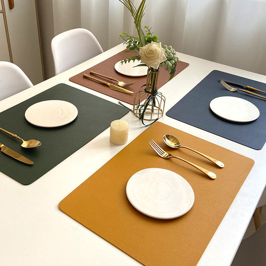 Double-Layer Leather Desk Pad - Waterproof and Heatproof