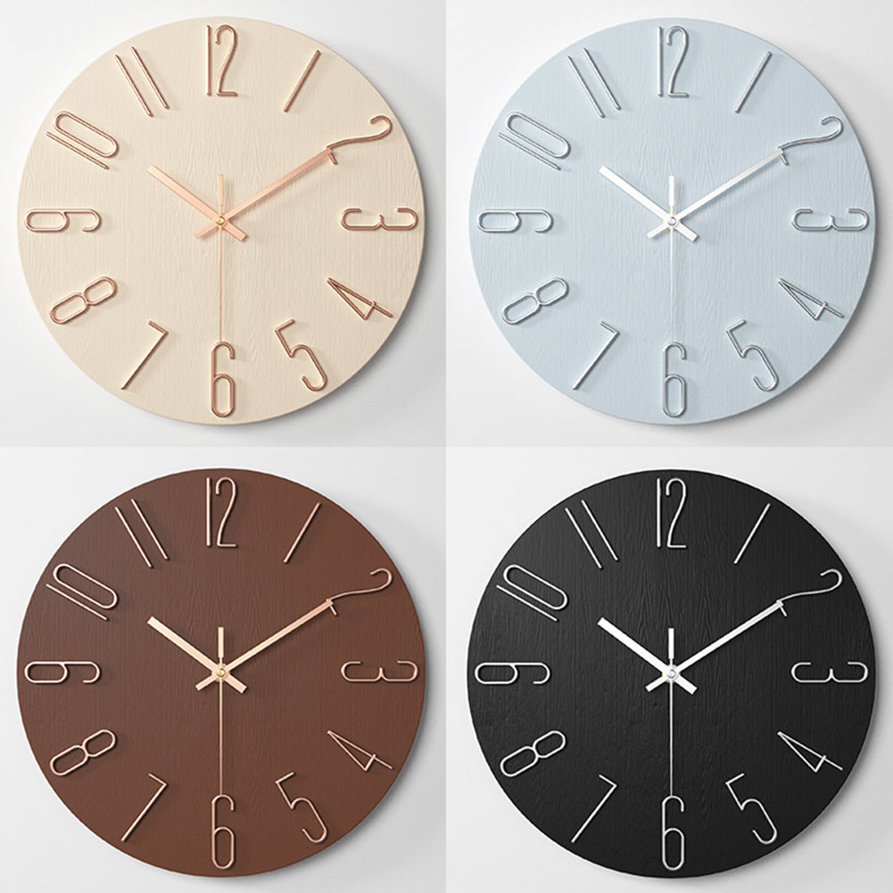 Elegant Plastic Wall Clock with Sleek Design