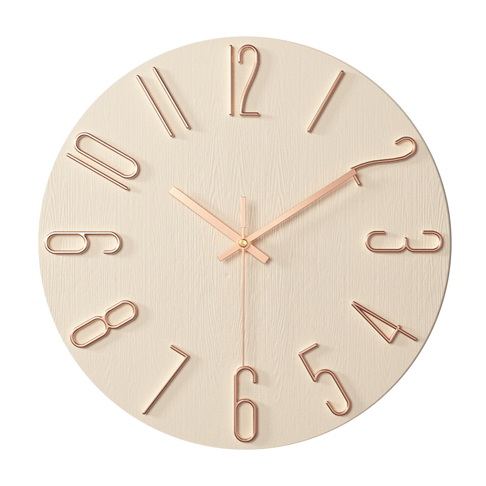 Elegant Plastic Wall Clock with Sleek Design