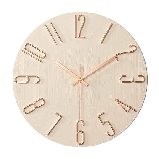 Elegant Plastic Wall Clock with Sleek Design