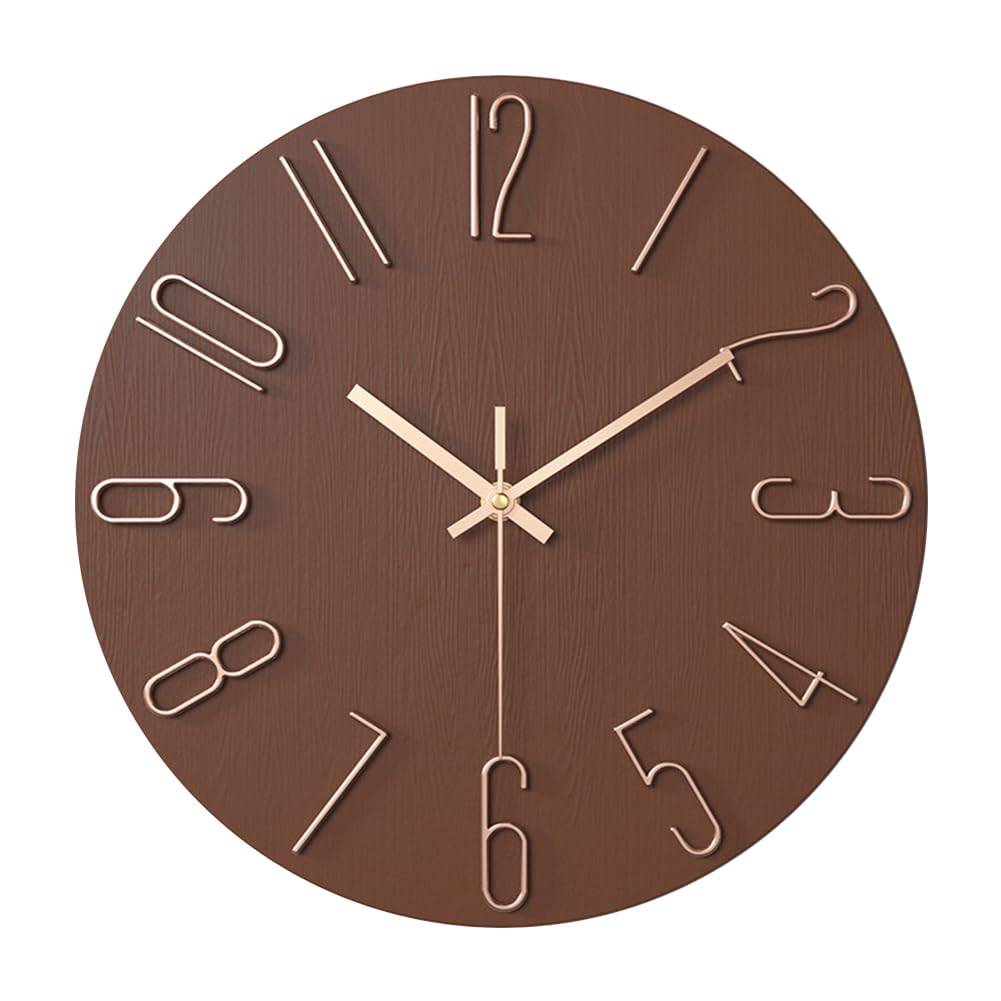 Elegant Plastic Wall Clock with Sleek Design