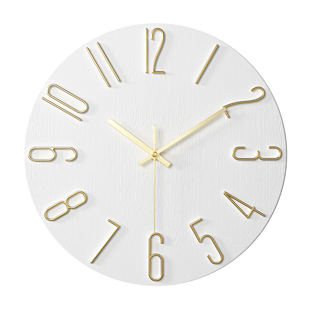 Elegant Plastic Wall Clock with Sleek Design
