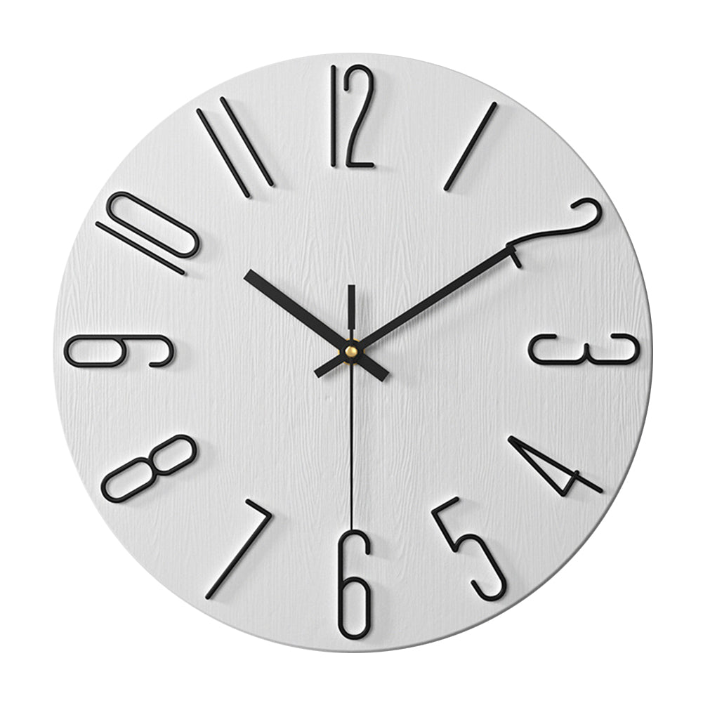 Elegant Plastic Wall Clock with Sleek Design
