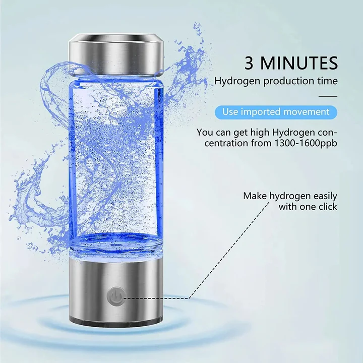 Portable Rechargeable Hydrogen Water Bottle