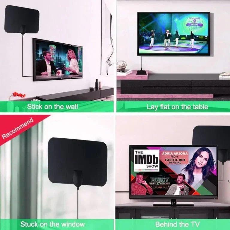 Indoor TV Antenna with 49.7 Mile Range and 10 ft Cable
