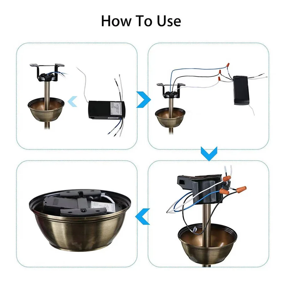 Smart Universal Ceiling Fan Remote with Wi-Fi and RF Control