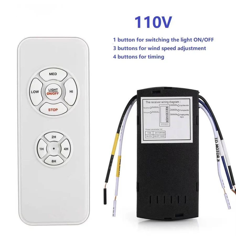 Smart Universal Ceiling Fan Remote with Wi-Fi and RF Control