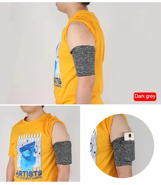 Adjustable Running Arm Phone Band with Touchscreen Pouch