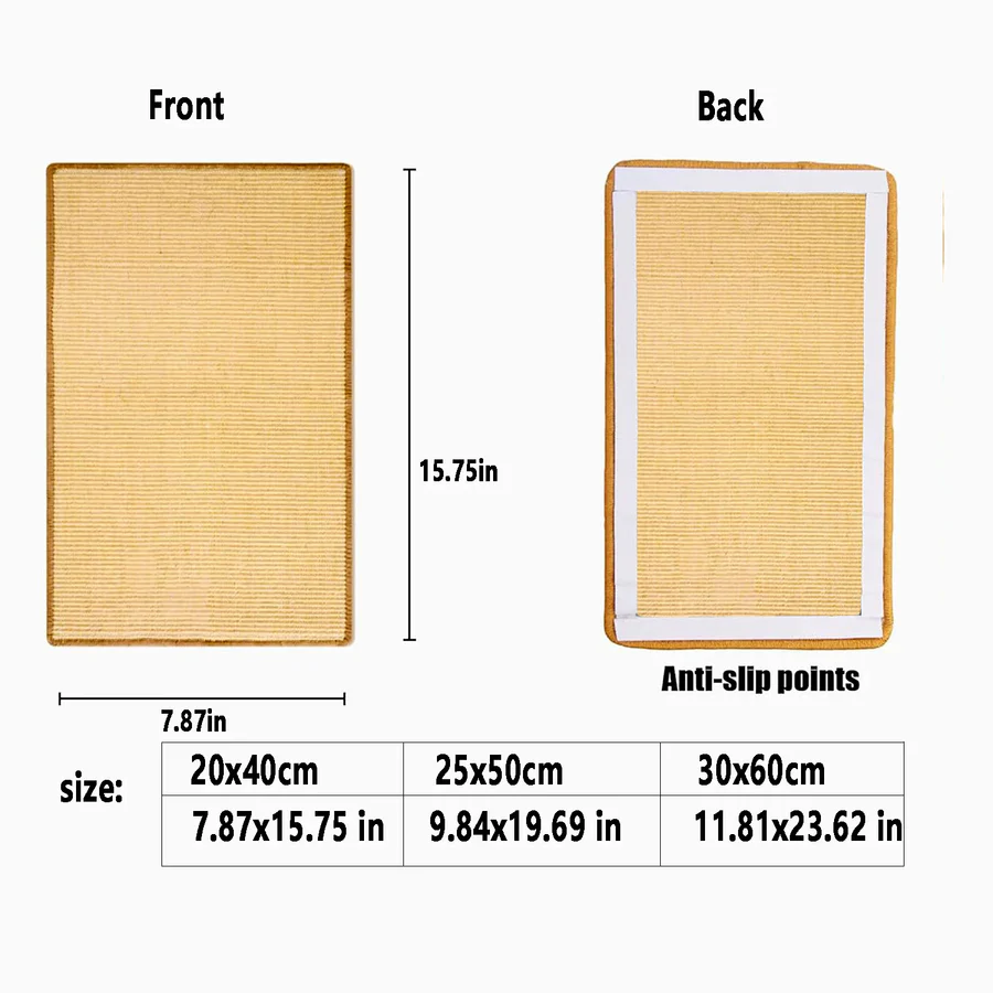 Durable Sisal Cat Scratcher Board Mat for Healthy Claw Care