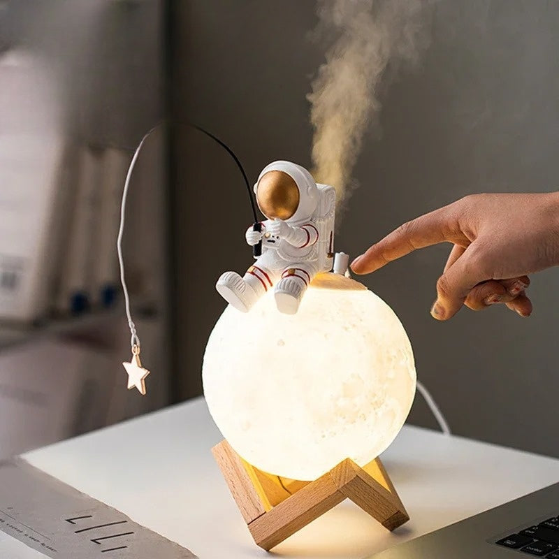 3D Astronaut Moon Lamp with Dimmable Touch Control Night Light