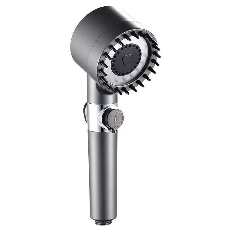 Filtered Handheld Shower Head with High-Pressure Spray and Massage Function