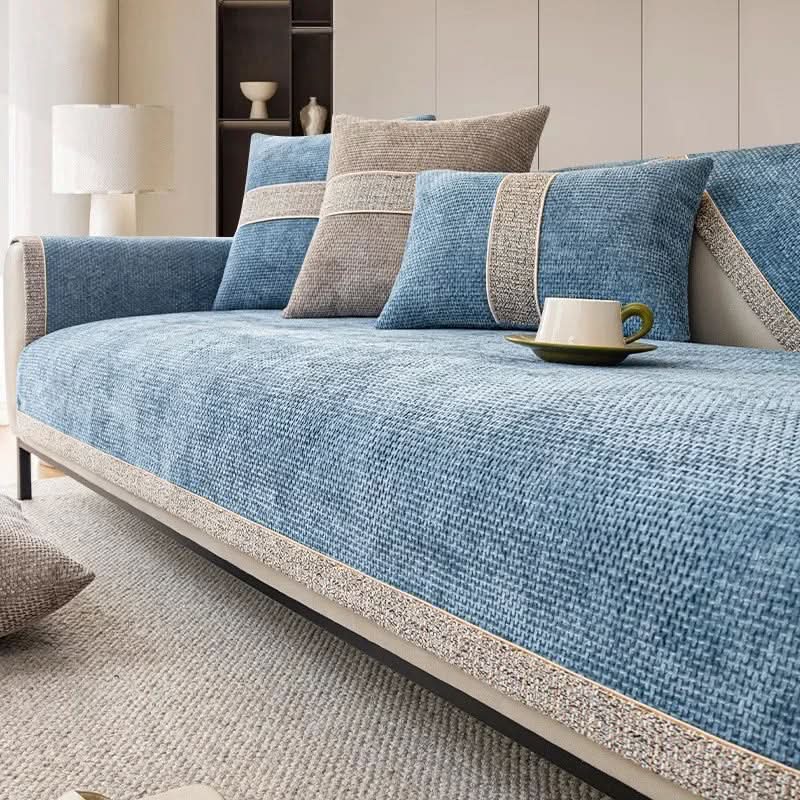 Non-Slip Elegant Linen Sofa Cover for All Sofa Types