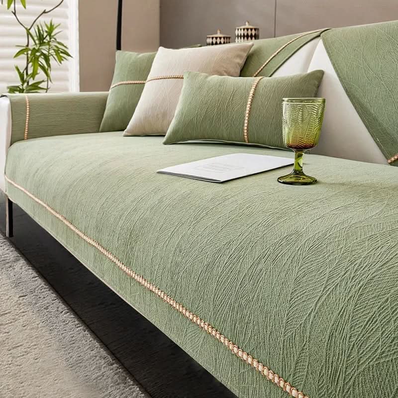 Non-Slip Elegant Linen Sofa Cover for All Sofa Types