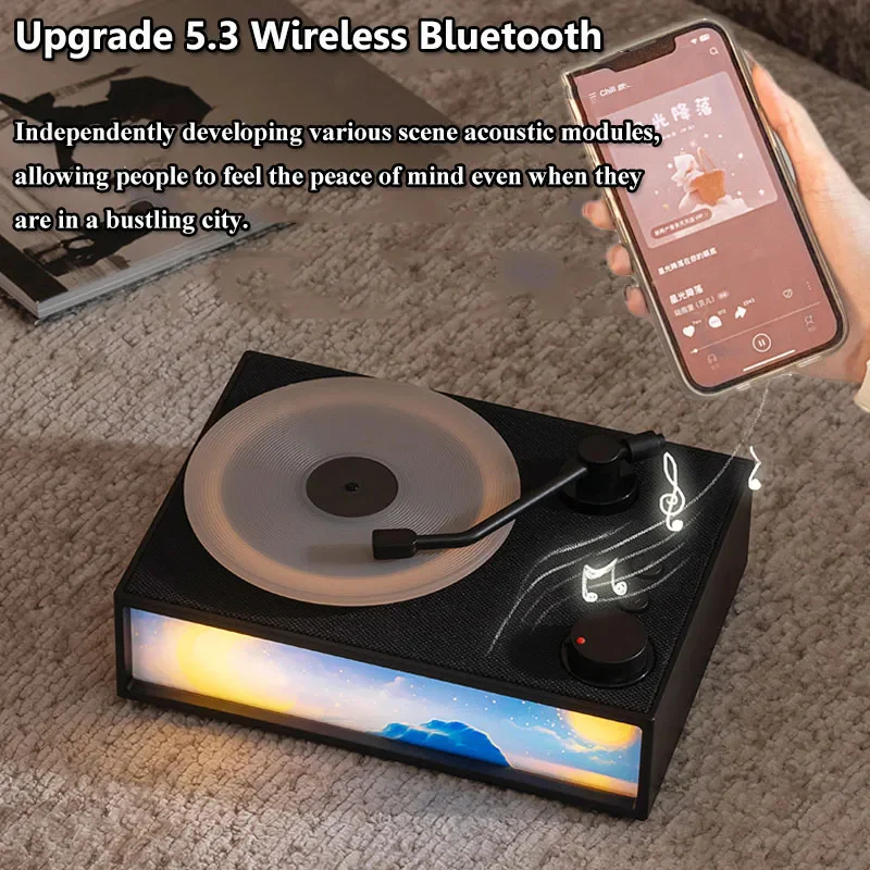 Aromatherapy Bluetooth Speaker with Night Light and Essential Oil Diffuser